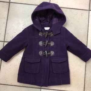 Purple pea coat